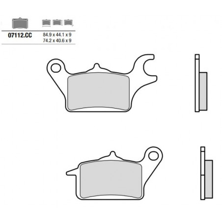 Pastiglia freno Scooter CC | Organica Carbon Ceramica
