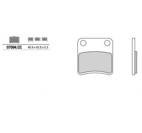 Pastiglia freno Scooter CC...