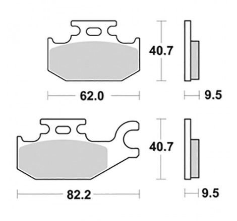 656196hm-sbs-196hm-pastiglie-freno-suzuki.JPG Pastiglia freno scooter HM | Organica