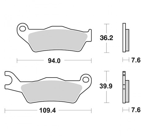 6562370_01_sgr.jpg Set pastiglie freno sbs 237hf