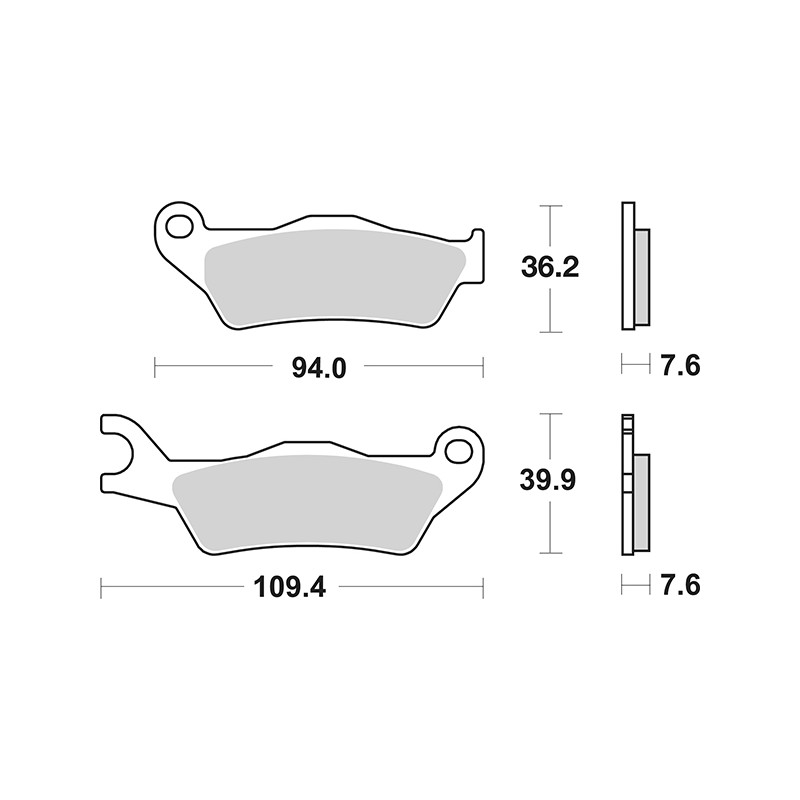 6562370_01_sgr.jpg Set pastiglie freno sbs 237hf