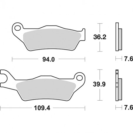 6562370_01_sgr.jpg Set pastiglie freno sbs 237hf
