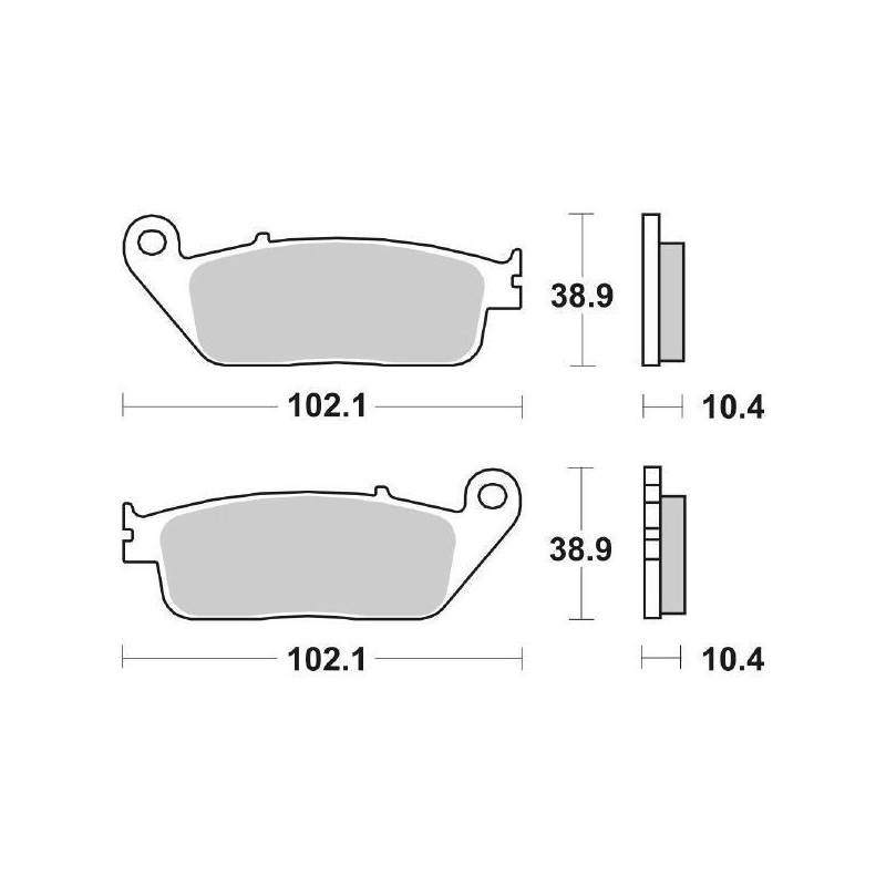 6566541_sgr.jpg Pastiglia freno Road LF | Organica