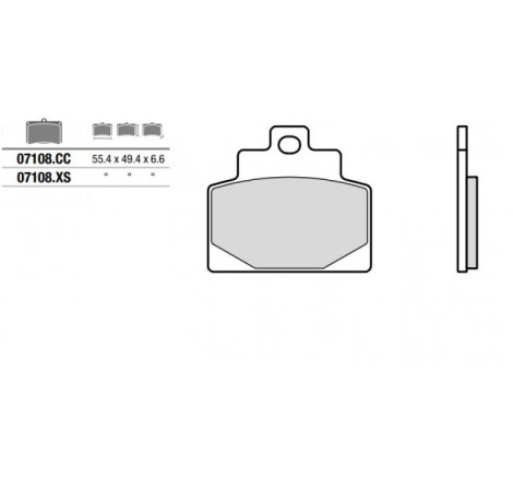 Pastiglie brembo cc 07108cc