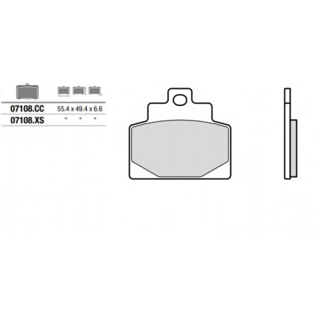 Pastiglie brembo cc 07108cc