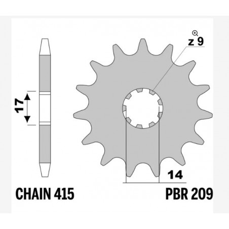 Pignoni z13 18nc c.415