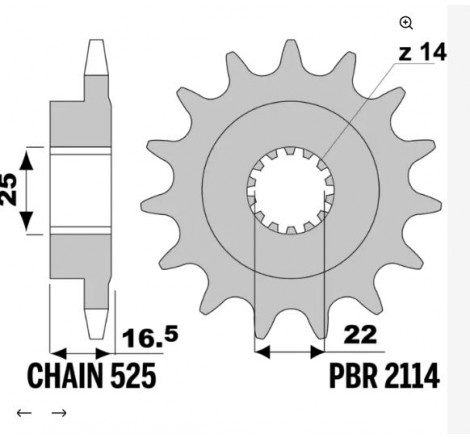 21141418NC_PBR_1.JPG Pignoni ducati 999 z14 18nc c.525