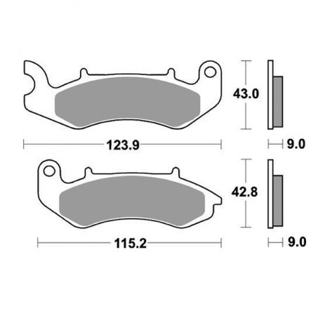 Set pastiglie freno sbs 961hf