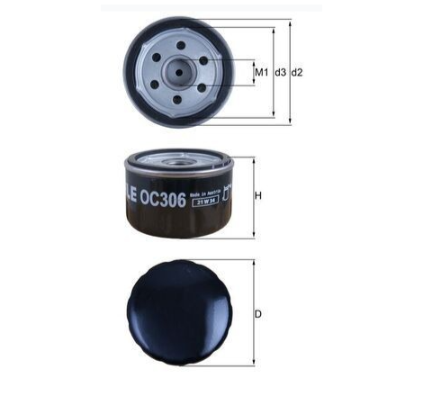 e177072_1_oc306_mahle_filtro_olio_bmw.PNG Filtro olio bmw r1200gs 04-12 r1200rt 05-09