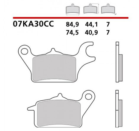 Pastiglie brembo cc 07ka30cc