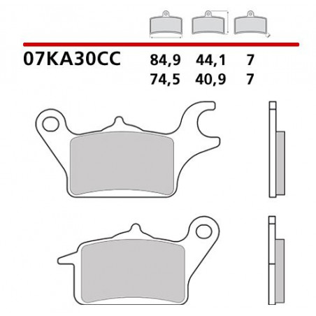 Pastiglie brembo cc 07ka30cc