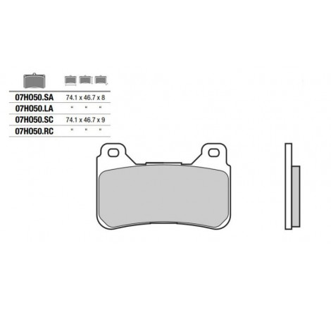 07ho50sc_brembo_pastiglie freno.JPG Pastiglia freno Racing/Road SC | Sinterizzata