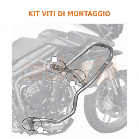 Kit viti di montaggio paramotore KN6401 e KN6409