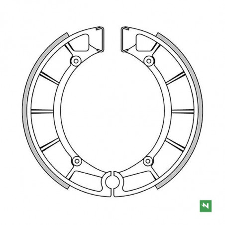 Ganasce freno posteriori Kawasaki H1 Mach 111 500 1969-1972