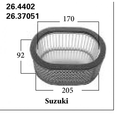 filtro aria suzuki gsxr 600-750