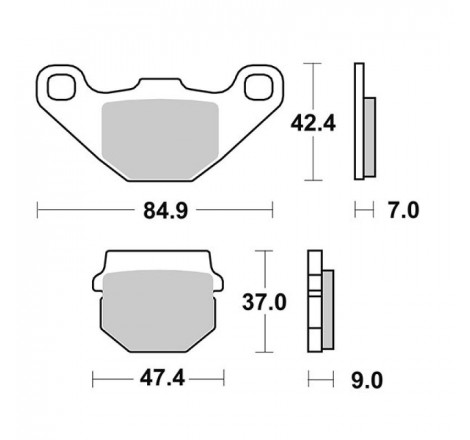 Pastiglia freno scooter HM...