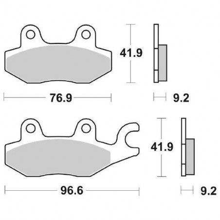 Pastiglia Freno Scooter HF | Organica Ceramica