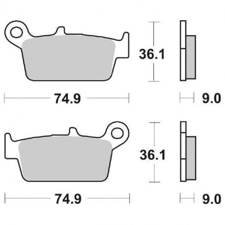 Pastiglia Freno Scooter HF | Organica Ceramica