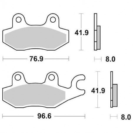 Pastiglia Freno Scooter HF | Organica Ceramica