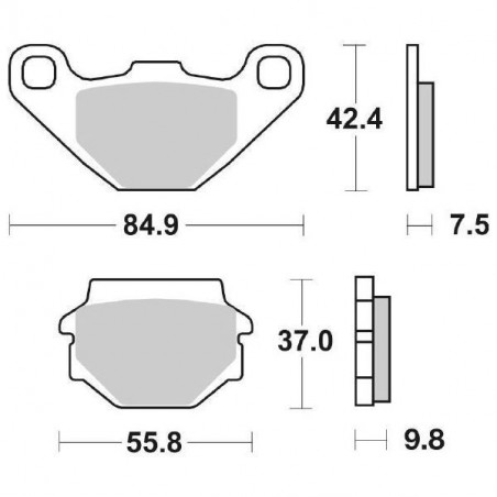 Pastiglia Freno Scooter HF | Organica Ceramica