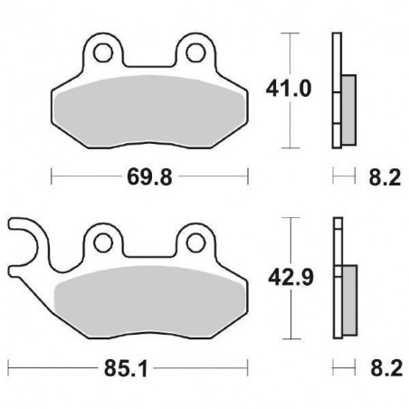 Pastiglia Freno Scooter HF | Organica Ceramica