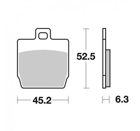 Pastiglia freno scooter HM...