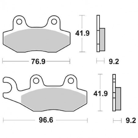 Pastiglia Freno Scooter HF | Organica Ceramica