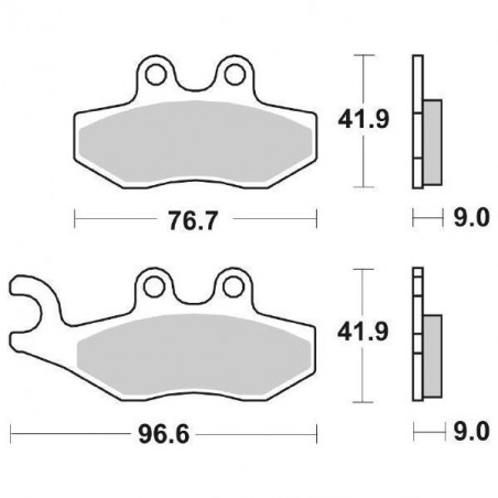 Pastiglia Freno Scooter HF | Organica Ceramica