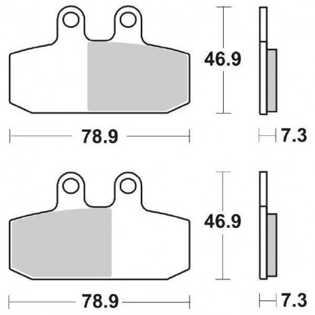 Pastiglia Freno Scooter HF | Organica Ceramic Standard