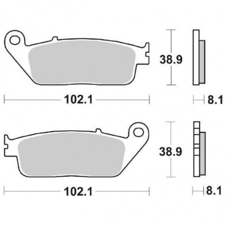 Pastiglia Freno Scooter HF | Organica Ceramica