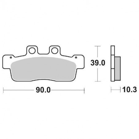 Pastiglia Freno Scooter HF | Organica Ceramic Standard