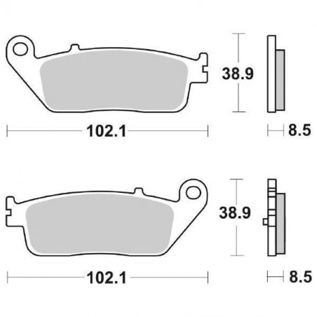 Pastiglia Freno Scooter HF | Organica Ceramica