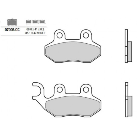 Pastiglia freno Scooter | Organica Carbon Ceramica
