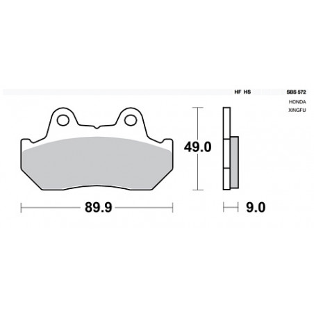 Pastiglia Freno Road HF | Ceramic Standard