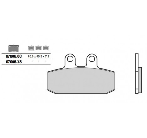Pastiglia freno Scooter XS...