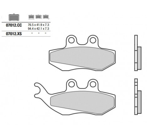 Pastiglia freno Scooter XS | Sinterizzata