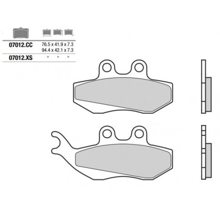 Pastiglia freno Scooter XS | Sinterizzata