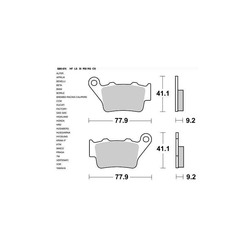 675LF_SBS_Pastiglia-freno-Road-LF-_-Organica.jpg Pastiglia freno Road LF | Organica