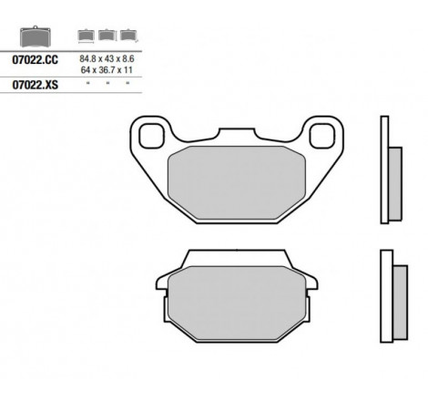 Pastiglia freno Scooter | Organica Carbon Ceramica