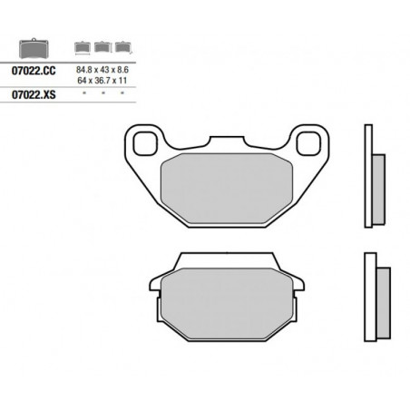 Pastiglia freno Scooter | Organica Carbon Ceramica