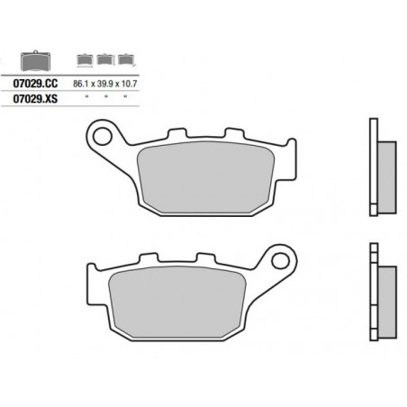 Pastiglia freno Scooter | Organica Carbon Ceramica