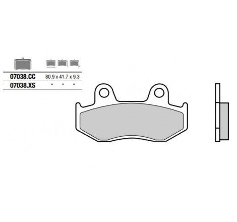 Pastiglia freno Scooter XS | Sinterizzata