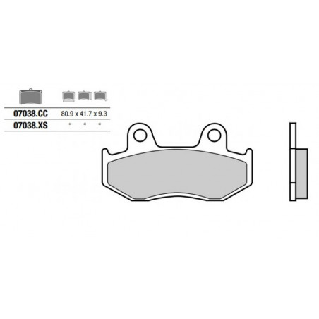Pastiglia freno Scooter XS | Sinterizzata