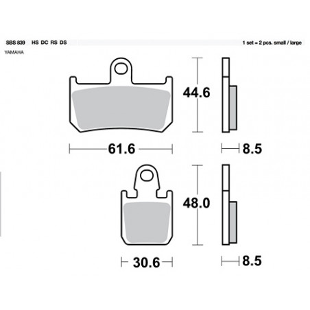 Pastiglia freno Road HS | Sinterizzata