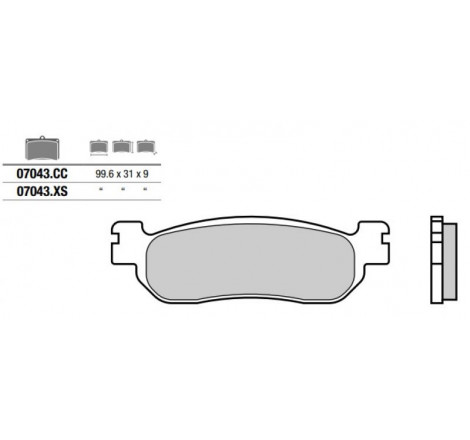 Pastiglia freno Scooter XS | Sinterizzata