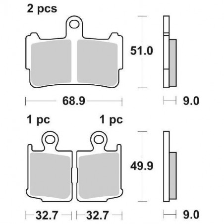 Pastiglia freno Road HS | Sinterizzata