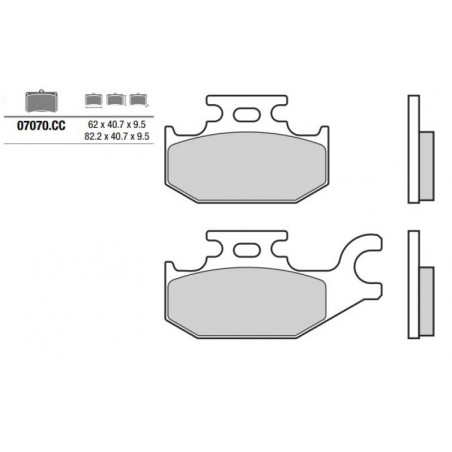 Pastiglia freno Scooter | Organica Carbon Ceramica