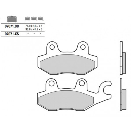 Pastiglia freno Scooter XS | Sinterizzata