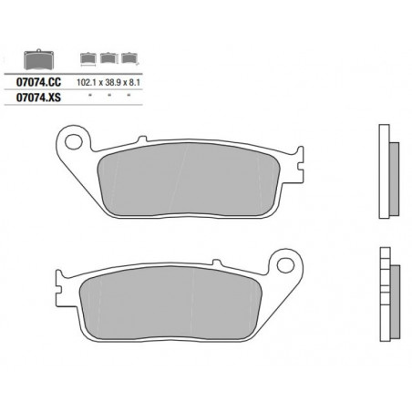 Pastiglia freno Scooter XS | Sinterizzata