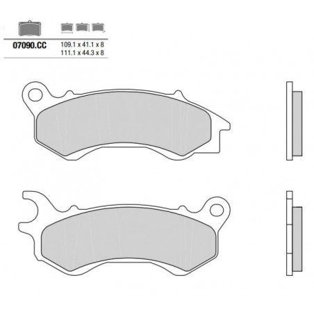 Pastiglia freno Scooter | Organica Carbon Ceramica
